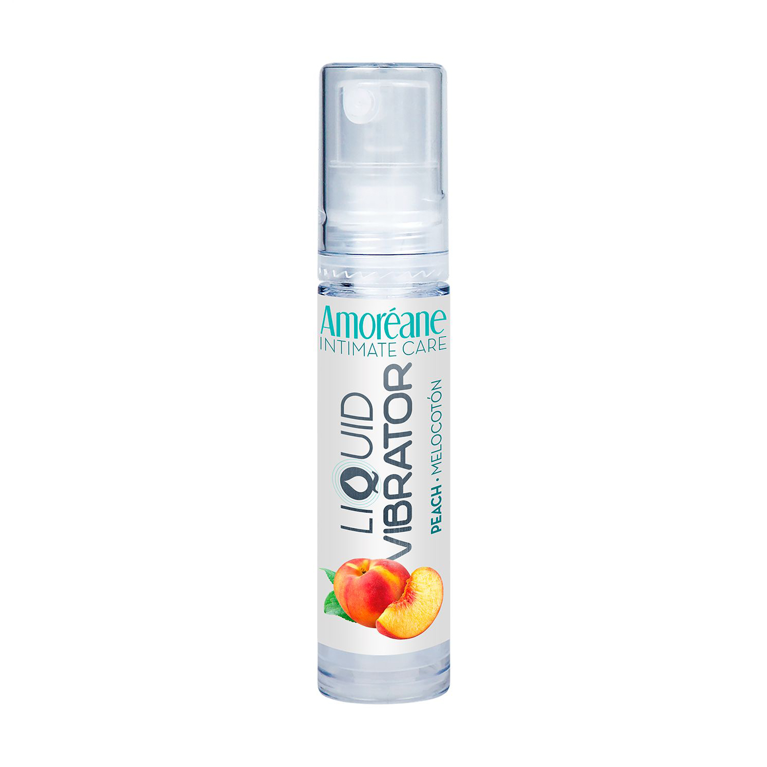 Рідкий вібратор Amoreane Liquid Vibrator Peach, 10 мл